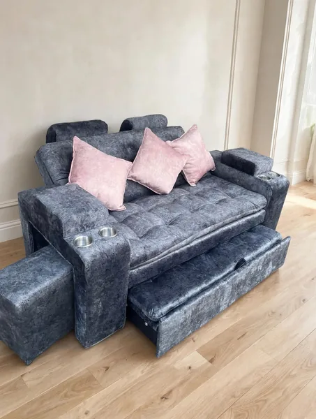 Sofá Cama Gris de Elegant House