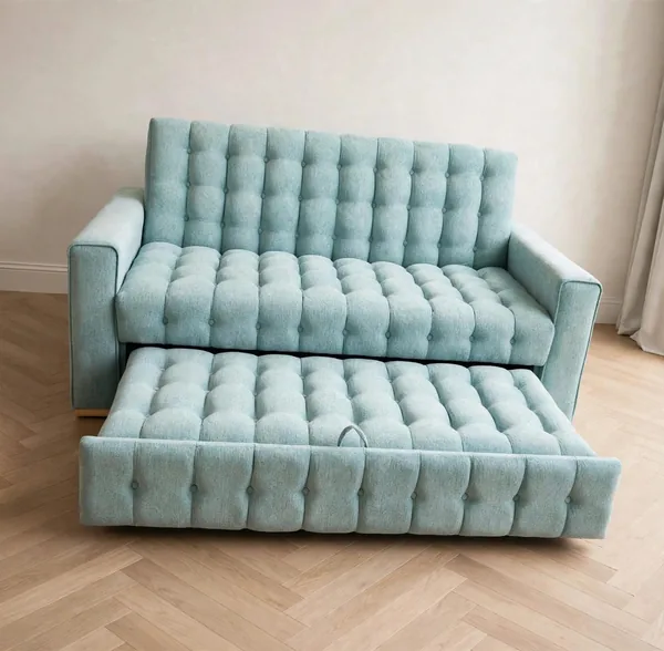 Sofá Cama Turquesa de Elegant House